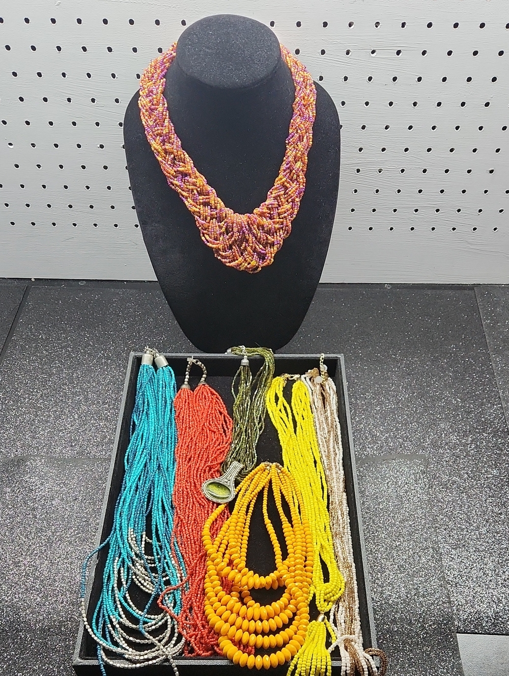 7  Beaded Statement Necklace - Women Jewelry Bundle